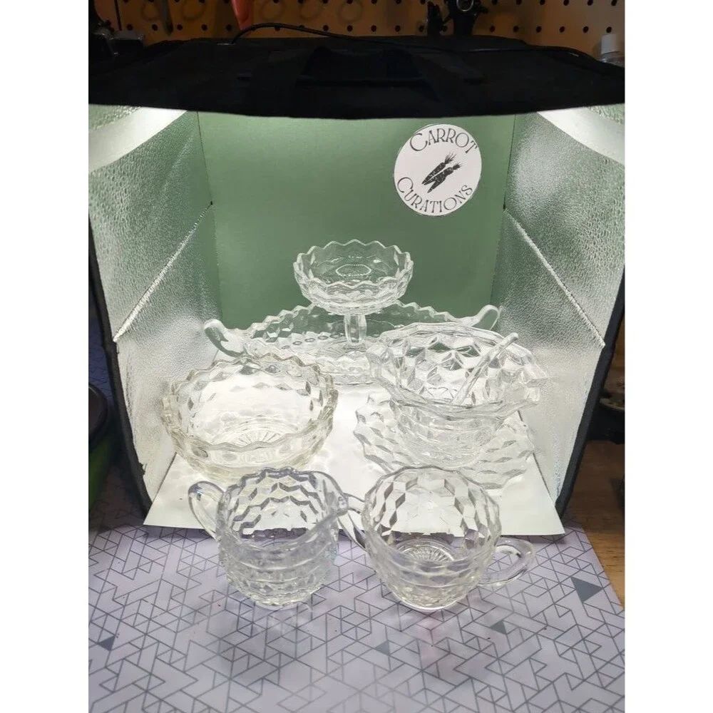 Fostoria American Pattern Glassware Set of 5